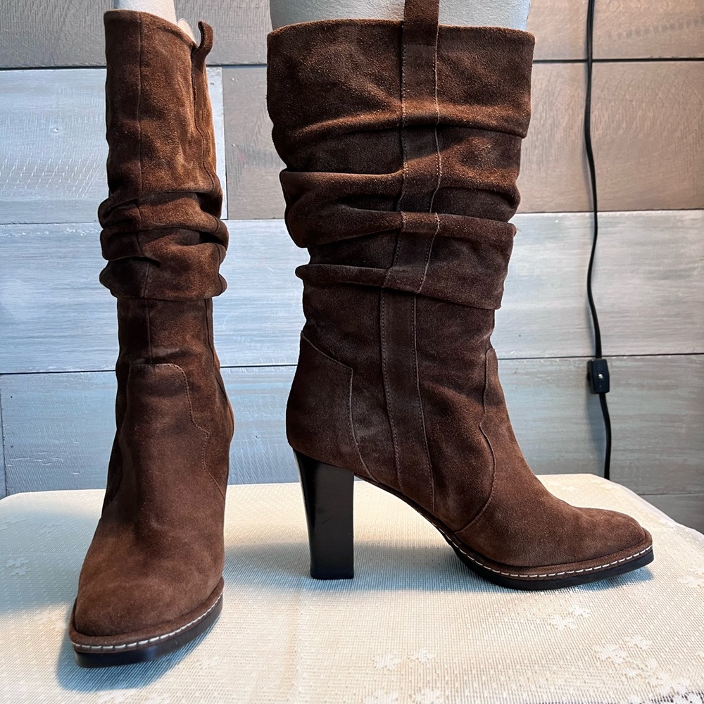 Via Spiga suede mid calf boot
